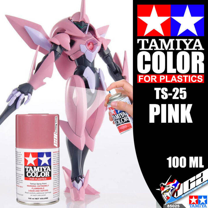 tamiya-85025-ts-25-pink-color-spray-paint-can-100ml-for-plastic-model-toy-สีสเปรย์ทามิย่า-พ่นโมเดล-โมเดล-vca-gundam