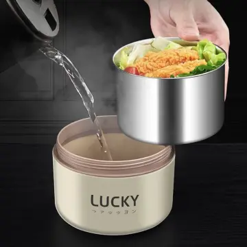 1pcs Thermal insulation lunch box soup box office worker thermal insulation  bucket small soup box soup cup Congee cup soup pot portable breakfast box