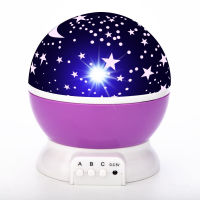 Star Projector Lamp Children Bedroom LED Night Light Baby Lamp Decor Rotating Starry Nursery Moon Galaxy Projector Table Lamp