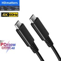 Kabel Video USB-C Pendek Kabel Monitor 4K USB-C 3.1 Gen 2 Kabel PD 100W Kabel Pengisi Daya Cepat Kabel Sinkronisasi Dat untuk Samsung T5 T7 Macs