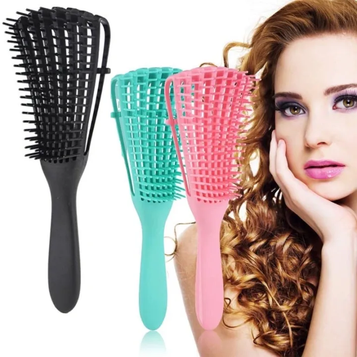 🔥Ready Stock🔥Hair Brush Comb Detangle Combing Natural Wet/Dry Curly