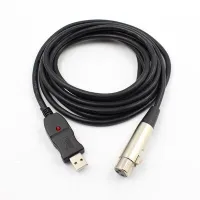 【Worth-Buy】 yiyin2068 3M ไมค์ USB 9ฟุตสายลิงก์ยูเอสบีตัวผู้ไปยังขา XLR ตัวเมียอะแดปเตอร์สายเคเบิลตัวเชื่อมต่อไมโครโฟน