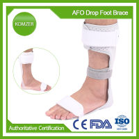 Komzer Drop Foot Brace AFO Leaf Spring Splint,ข้อเท้า Stabilization Orthosis สนับสนุนโรคหลอดเลือดสมอง,Charcot Achilles Tendon สัญญา-hexinge