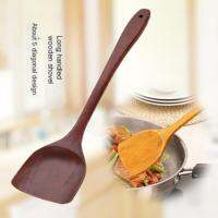 Solid wood kitchen spatula Long handle anti-scalding anti-corrosion non-stick pan special wooden shovel Wooden kitchen utensils stir-fry cooking can be hung landmark