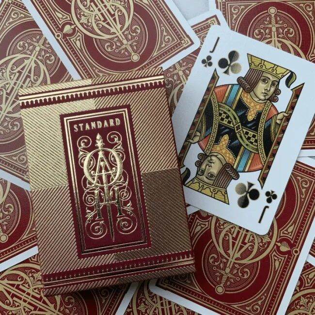 Oath Standard Burgundy Playing Cards By Lotrek 