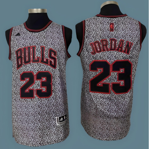 MJ #23 Michael Jordan Chicago Bulls Jersey Black & White