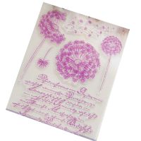Dandelion Transparent Clear Silicone Stamp DIY Scrapbooking Photo Album Decor