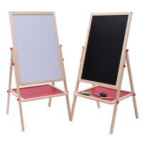 [COD] Childrens early education wooden drawing board easel writing blackboard bracket can lift large wholesale