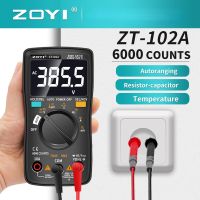 ZZOOI ZOYI ZT102 102A Digital Multimeter 6000 Counts Electrical Meter Transistor Tester Auto Rang AC/DC Voltage Process Calibrator