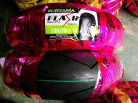 ยางนอก FUJIYAMA ลายสายฟ้า ขอบ 12 tubeless เบอร์ 110,120,130,140 ยางใหม่ทุกเส้น