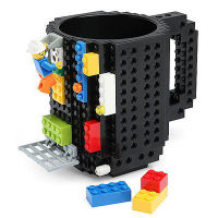 【CW】350ml 1Pc 12oz Build-On Brick Mug Type Building Blocks Coffee Cup DIY Block Puzzle Mug Portable Drinkware Drinking Mug 9 Colors