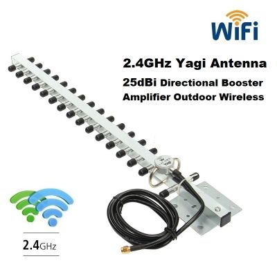 เสาอากาศ Yagi Wifi  25dBi Signal Booster Antenna Directional Amplifier