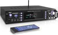 Wireless Bluetooth Home Stereo Amplifier - Hybrid Multi-Channel 3000 Watt Power Amplifier Home Audio Receiver System w/AM/FM Radio, MP3/USB,AUX,RCA Karaoke Mic in - Rack Mount, Remote-Pyle P3301BAT.5