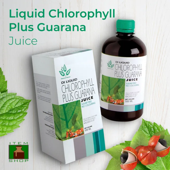 LIQUID CHLOROPHYLL PLUS GUARANA (500ml) Lazada PH