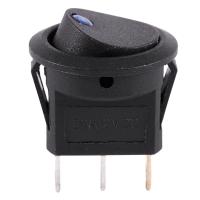 12V LED Inverter Rocking Rocker Switch ROUND SPST ON-OFF for BOAT Car