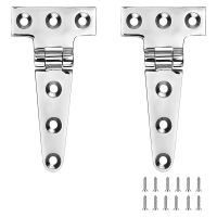 Marine Grade T Hinges, Boat Hinges, No Noise, Heavy Duty 316 Stainless Steel with Screws (2 PCS)