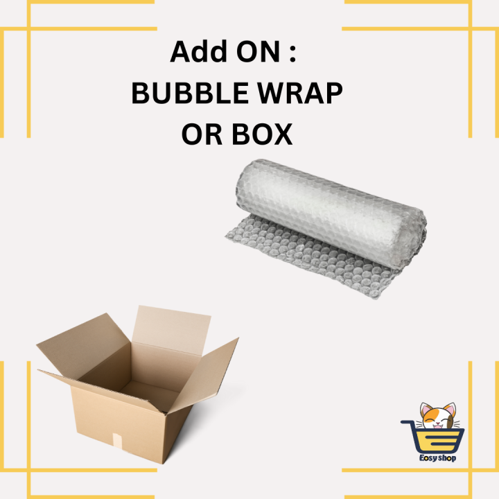Provide Extra Bubble Wrap OR Pack in Box Recycle box addon to extra