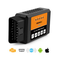 FOXWELL OBD2เครื่องสแกนเนอร์ ELM327 V1.5 WiFi OBD เครื่องมือวินิจฉัย OBDII ELM327 Coder Reader ELM327เครื่องมือสแกนสำหรับ Android IOS ศัพท์สมาร์ท