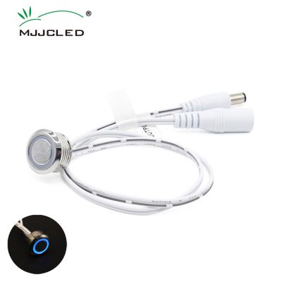 Touch Switch DC 12V 2A LED Strip Light Sensor Touch Detector Dimmer Switch ON OFF with Blue Light for Closet Corridor Lamp