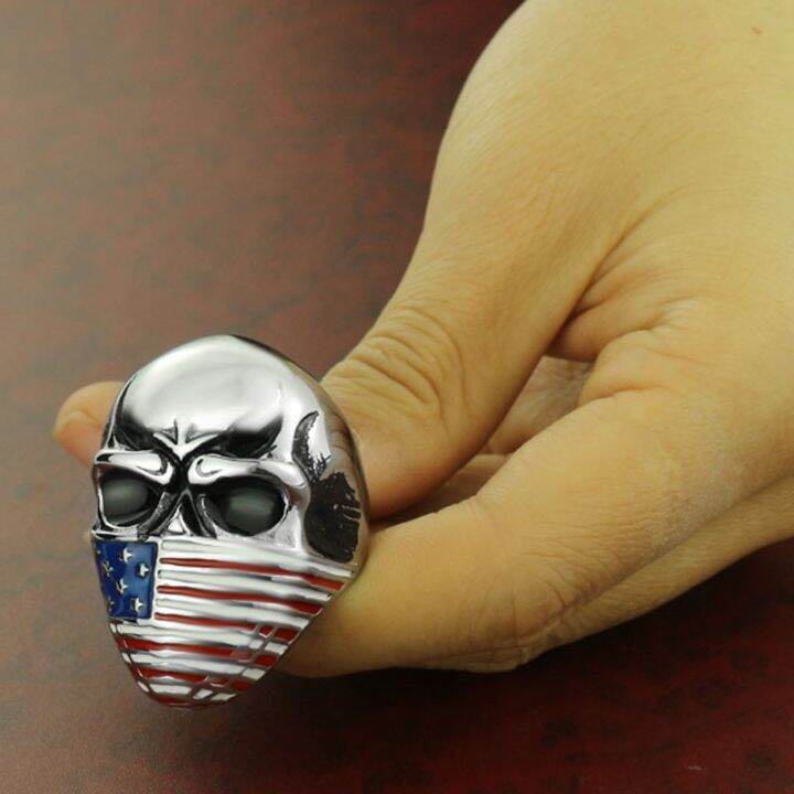 edc-skull-american-flag-self-defense-single-finger-buckle-ring-ladies-anti-wolf-mens-outdoor-finger-fist-ring-safety-tools