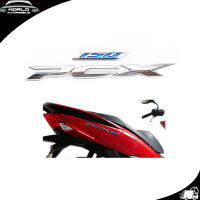 logo PCX 150 ชุปโครเมี่ย โลโก้ PCX 150 Chrome ชุปโครเมี่ยม 1ชิ้น honda pcx มีบริการเก็บเงินปลายทาง