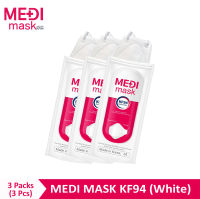 MediMask KF94, Korean face Mask 3 Packs (3 Pcs)