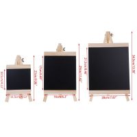 ▨ Desktop Message Blackboard Easel Chalkboard Kids Wood Writing Boards Collapsible Y98A