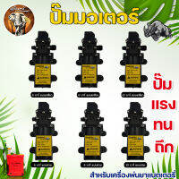 ปั๊มพ่นยา ตราแรด ปั๊มพ่นยาแบตเตอรี่ รุ่น 6บาร์ 8บาร์ 10บาร์  (ท่อเกลียว / ท่อสวม) สำหรับเครื่องพ่นยาแบตเตอรี่12ลิตร-20ลิตร ปั้มฉีดยา มอเตอร์