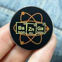 【CW】 Barium Zinc Gallium BaZnGa Ba Zn Ga Parody Badge Big Bang Bazinga Meme Brooch Enamel Pin