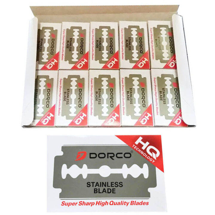 CHB 1Box/100pcs DORCO Stainless Blade Super Sharp High Quality Blades ...