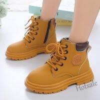 【hot sale】 ❉✻ C19 Kids Boots for Boys Girls Unisex Children Fashion Ankle Martin Boots Brand New Auutmn Winter Rubber Outsole Toddlers Big Child 21-36