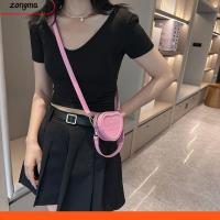 ZONGMA กระเป๋าใส่เงิน กระเป๋า Crossbody หนังพียู รูปหัวใจ กระเป๋าถือแบบถือ ลำลองแบบสบายๆ มินิมินิ กระเป๋าสะพายไหล่แบบสั้น สำหรับผู้หญิง