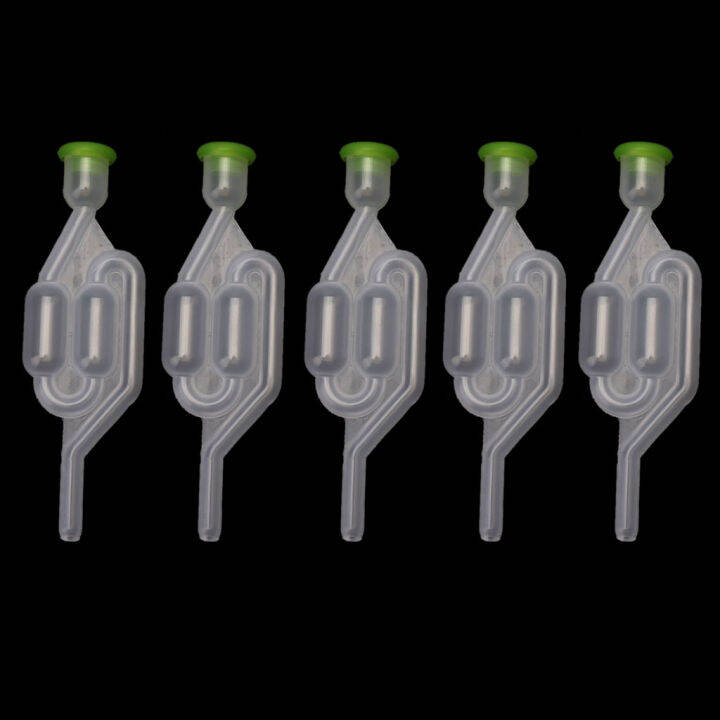 5 Pcs S Shape Twin Bubble Airlock High Transparency Fermentation