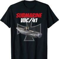 Wii Deutsche Marine U-Boot Typ VIIC/41กองทัพเรือเยอรมันแฟชั่นพิมพ์ลาย100% เสื้อยืดตลกท็อปส์ซูคอรอบใหม่สำหรับฤดูร้อน