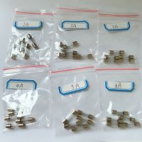 【On Sale】 Goodz mall 6*5PCS = 30ชิ้น/ล็อตแก้ว Fuse 5*20มม.6*30Mm 250V 1A 2A 3A 4A 5A 6A 8A 10A 12A 15A 20A 30A ฟิวส์