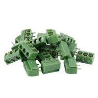 20 Pcs 3 Pin 5mm Pitch PCB Mount Screw Terminal Block AC 250V 8A