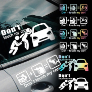 Don t touch my car Car Personalized Reflective Cartoon Stickers