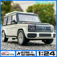 รถบรรทุก1:24โมเดลรถยนต์ KLT Benz EQG SUV ของเล่นอัลลอยโลหะหล่อขึ้นรูปสำหรับยานพาหนะ Kids Toys งานอดิเรกคอลเลกชัน