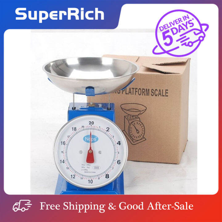 SuperRich Kitchen Scale 10Kg 15Kg 20Kg Kitchen Weighing Scales for