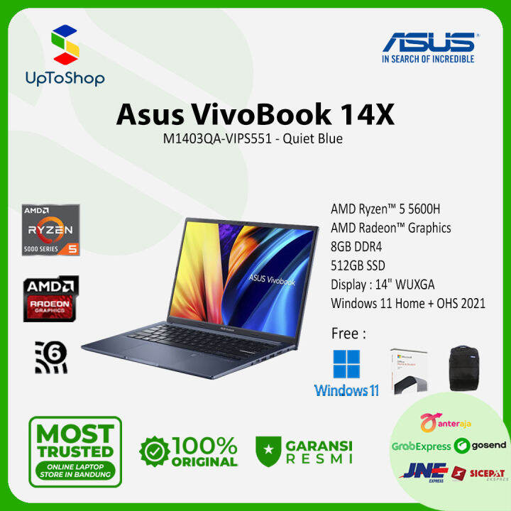 Asus Vivobook 14x M1403qa Vips551 Ryzen™ 5 5600h 8gb 512gb W11ohs21 Lazada Indonesia 1587