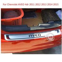 สำหรับ Chevrolet Aveo 4dr 2011 2012คุณภาพสูงสแตนเลสเหล็กด้านหลังธรณีประตูแท่งกันชน