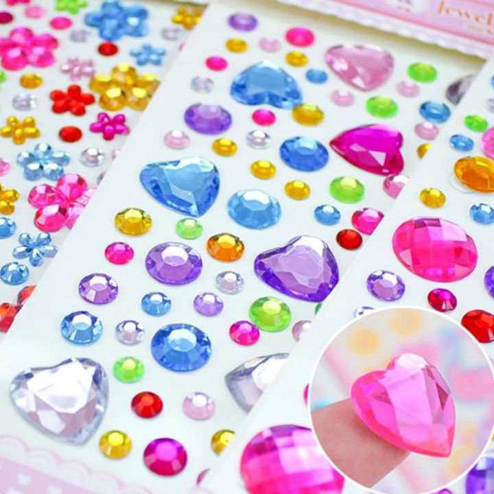 3d-sticker-self-muticolor-toy-craft-princess-gifts-crystal-rhinestones-stickers-jewels
