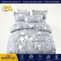 [A Boutique] Casa Cama 3in พิมพ์ลายชุดเครื่องนอน1ใบ (ปลอกหมอน1ผ้าปูเตียงแบบพอดี2ใบ) DF602เตียงควีนไซส์แบบเดี่ยว