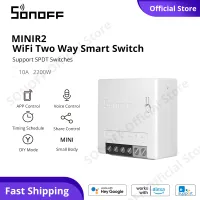 SONOFF MINIR2 DIY WiFi Smart Switch Two Way Mini Smart Switch (MINI Upgrade) eWeLink APP Control Smart Timer Wireless Smart Home Module 10A 2200W, work with Amazon Alexa / G**gle Home