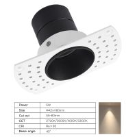 SCON LED 5WMini SPOTLIGHT CEIL modern Simplicity indoor wall washing Aluminum lamp COB Recessed Ceiling light Framless Spotlight