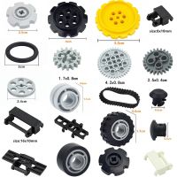 MOC Wide Link Chain Tank Belt Rubber Stopper Building Blocks Technical Parts Track Wheels Car Gear Brick Toys 24375 3711 3873 Building Sets