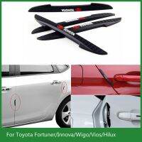 Hot New 4PCS TOYOTA / TRD Car Door Anti-Collision Strip Guards Doors Side Protector Car Rubber Strip for Fortuner Innova Hilux Vios zhi