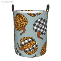 ☑⊕۞ Basket Leopard Pumpkin Farmhouse Folding Dirty Storage Household