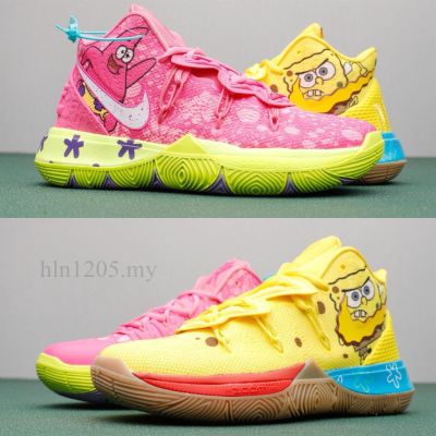 HOT New ★Original NK* Kyri- 5X SpongeBob- SquairePants- Owen- 5 Mens Fashion Casual Sports Shoes, Comfortable And Versatile รองเท้าบาสเก็ตบอล {Free Shipping}