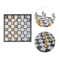 1 ชุด Magnetic Travel Chess Set เกมกระดานหมากรุกพับได้มาตรฐานสากลเกมหมากรุกเพื่อการศึกษาสำหรับเด็กและผู้ใหญ่-qeangshe